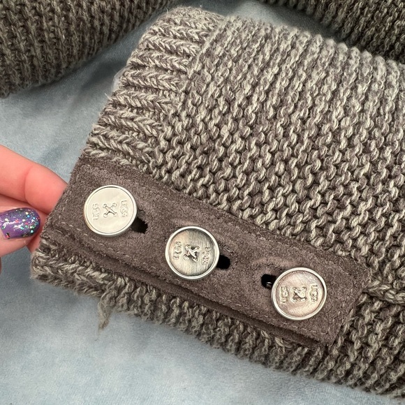 Ugg Cardy Charcoal Sweater Boot 10 - Picture 12 of 12